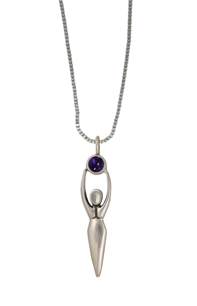 Sterling Silver Women Pendant With Iolite